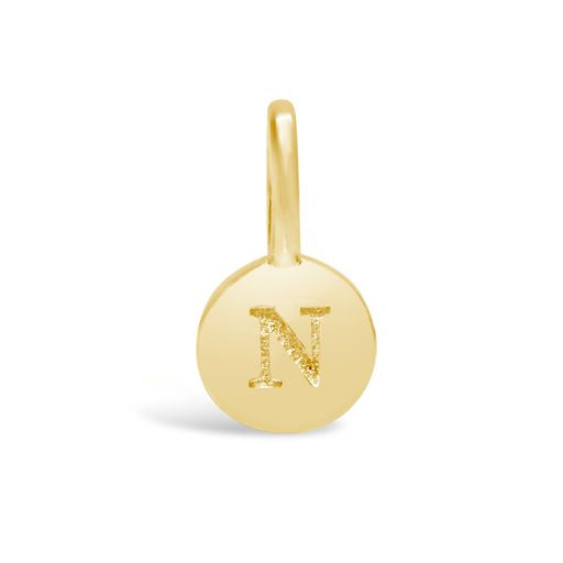 Love Letter Mini Disk Pendant | Gold