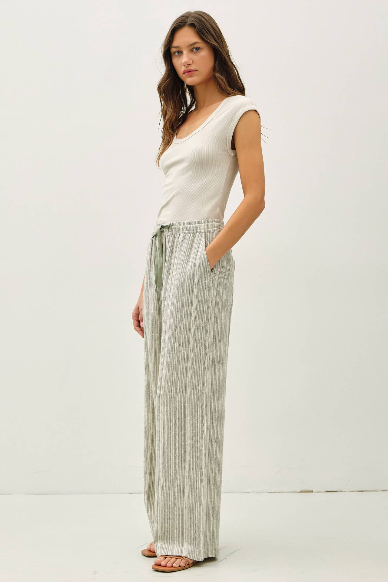 Linen Wide Leg Pants