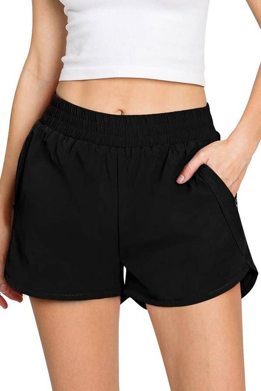 Zipper Pocket Shorts