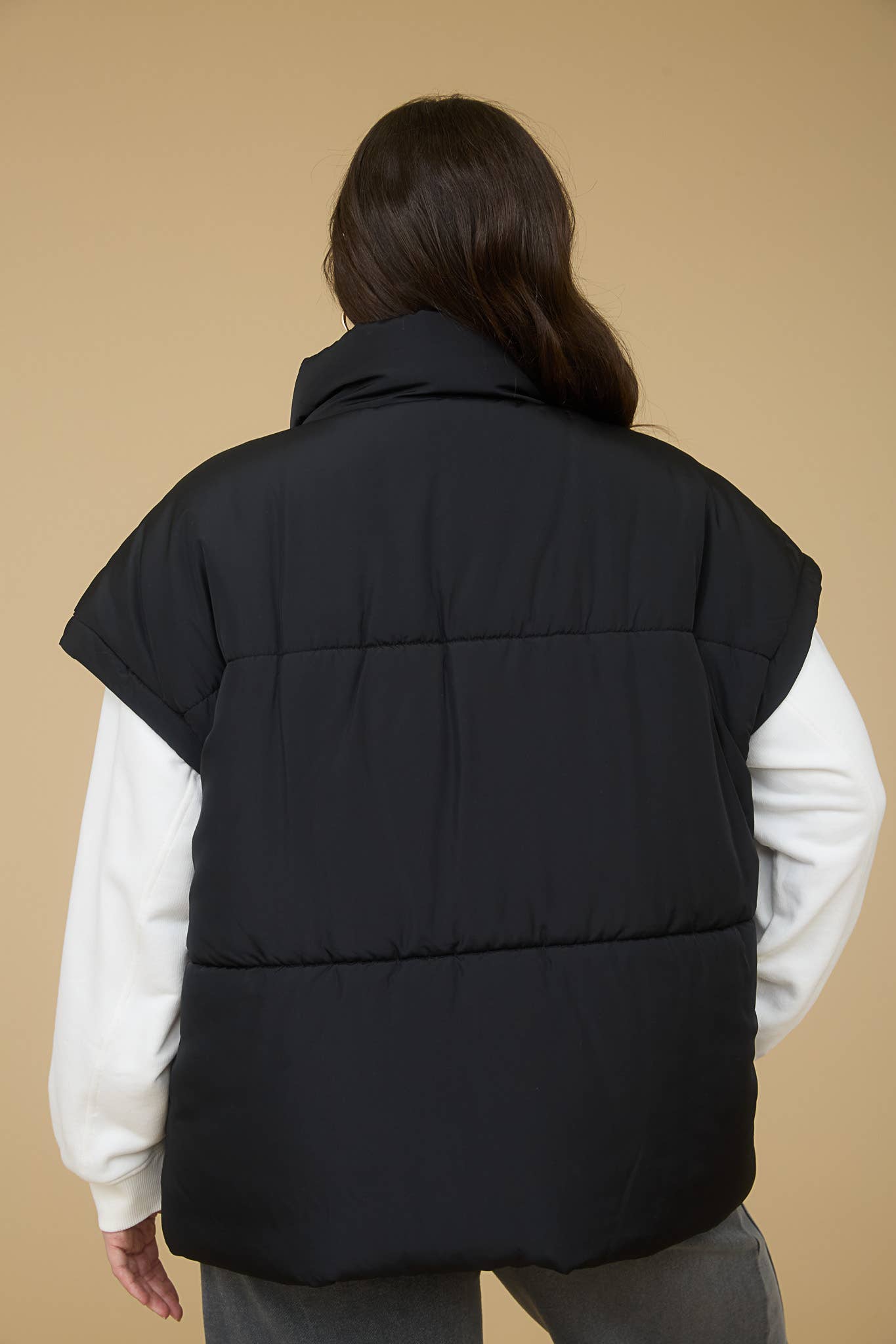 PLUS EXCLUSIVE | Snap Button Puffer Vest