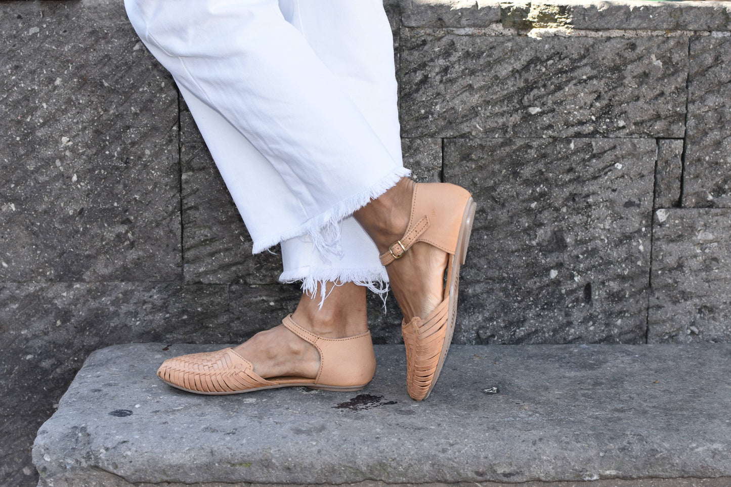 Macarena  Leather Sandals | Tan