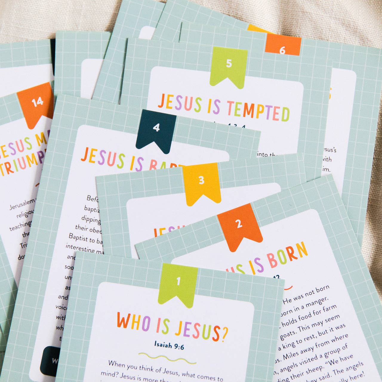 Life of Jesus Kids Cards Set