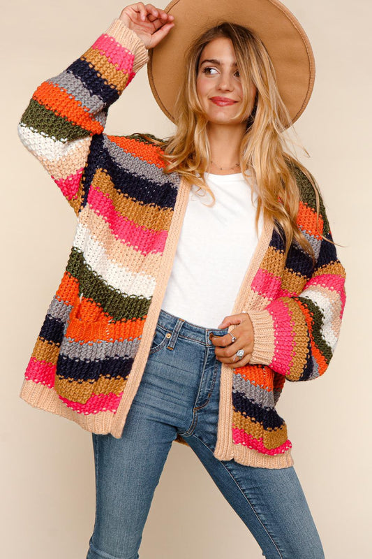 Multi Color Chunky Sweater