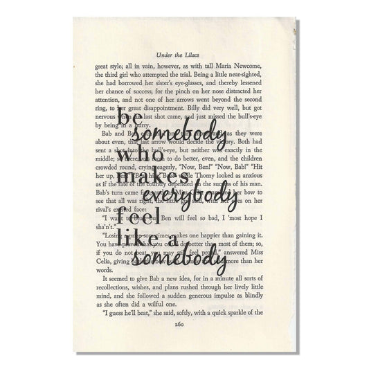 Be Somebody... Print