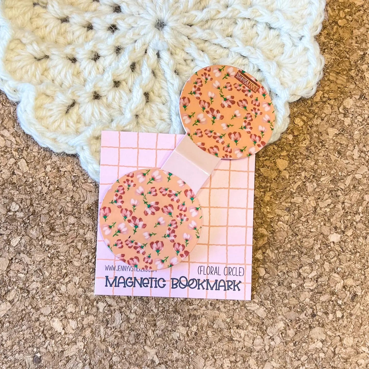 Magnetic Bookmark | Floral Circle