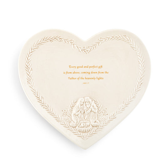 Every Good Gift Heart Plate