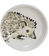 Stoneware Dish with Botanical Animal