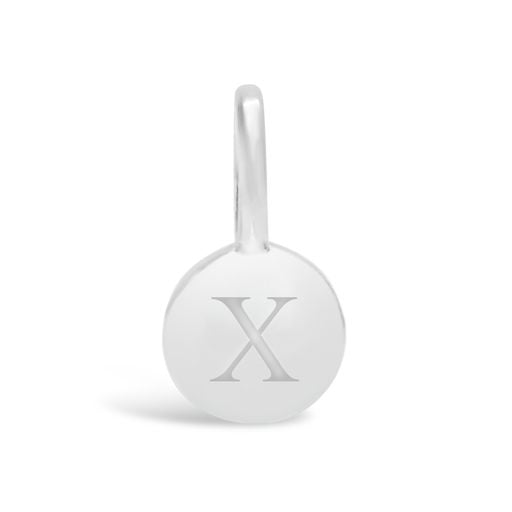 Love Letter Mini Disk Pendant | Silver