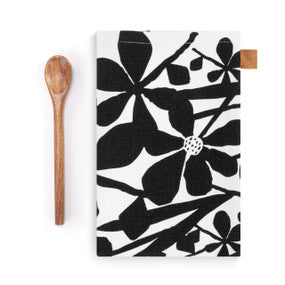 Bold Floral Kitchen Towel & Tasting Spoon Set