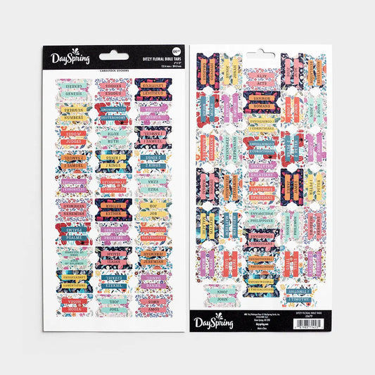 Ditzy Floral - Books of the Bible Tabs