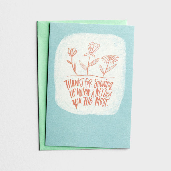 Thanks for showing up..