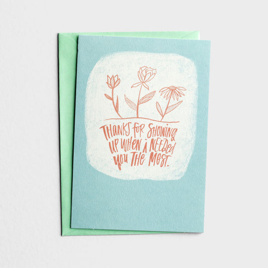 Thank You Card | Thanks For Showing Up