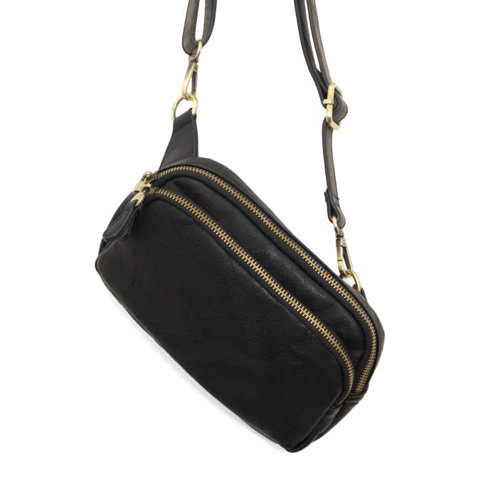 Kylie Double Zip Sling Belt Bag