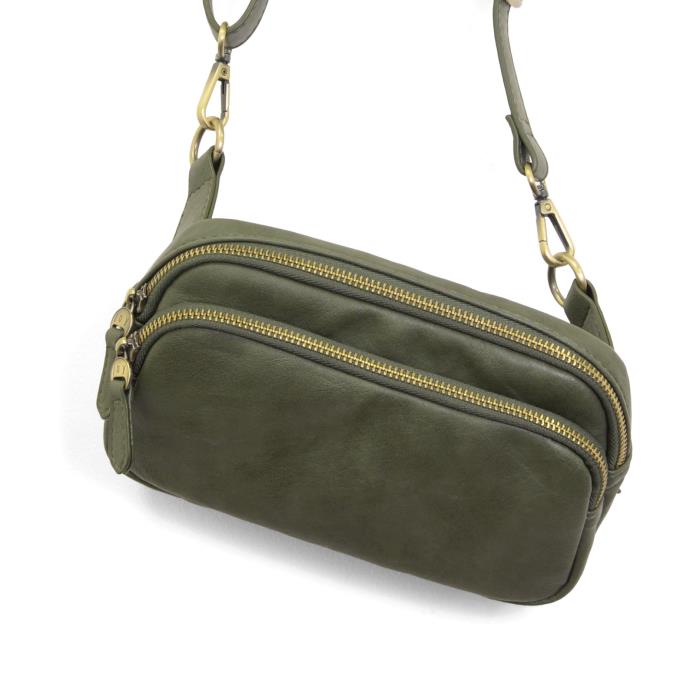 Kylie Double Zip Sling Belt Bag