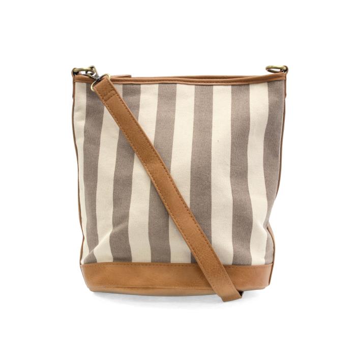 Awning Stripe Bucket Canvas Bag