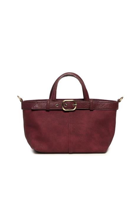 Aspyn Small Belted Sueded Tote Crossbody