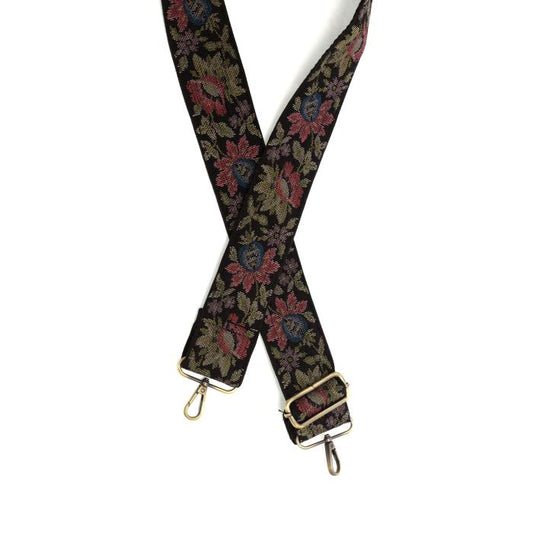 Multi Floral Vine Guitar Strap