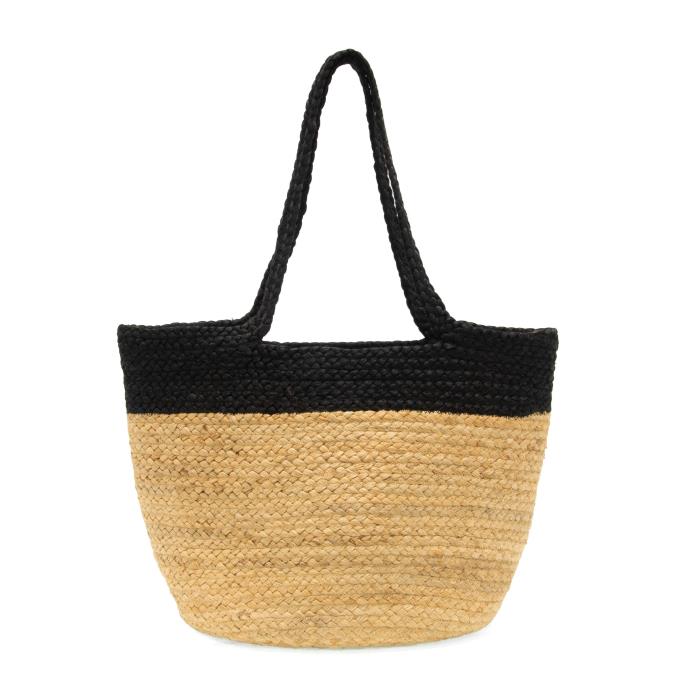 Jute Shopper Tote | Natural Black