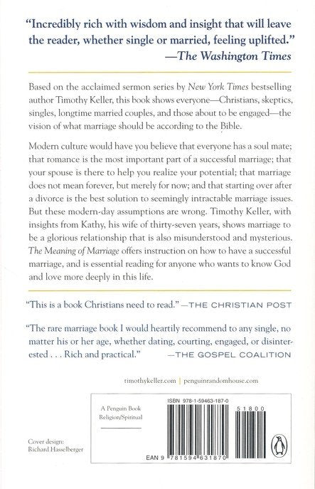 The Meaning of Marriage | Timothy Keller