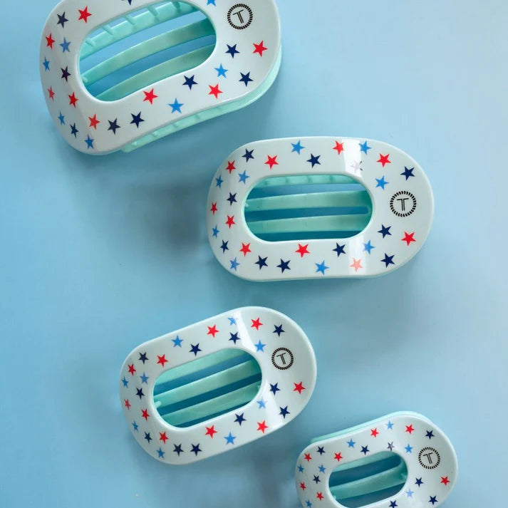 Teleties Flat Round Clip | United We Sparkle