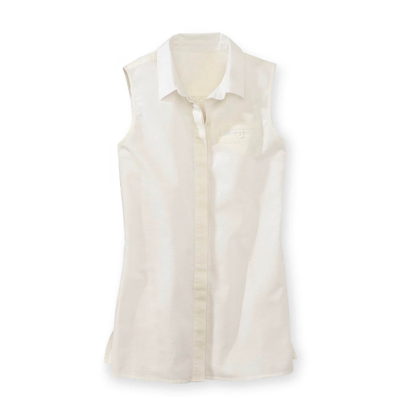 Sleeveless Linen Blend Tunic