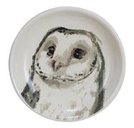 Stoneware Dish with Botanical Animal