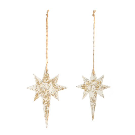 Star of Bethlehem Wood Ornaments