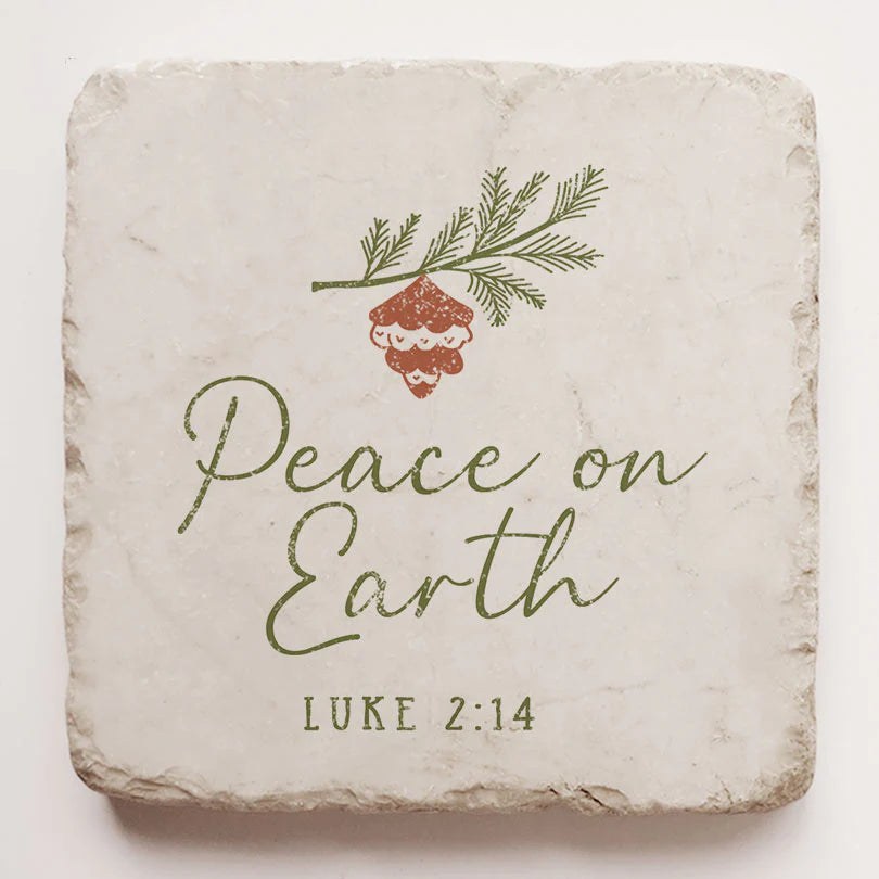 Christmas Scripture Stone | Peace on Earth