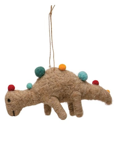 Wool Felt Dinosaur Ornament