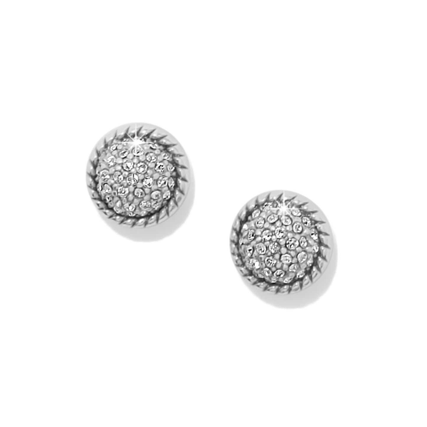 Illumina Celeste Dome Post Earrings | Silver
