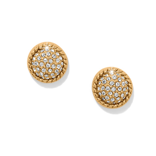 Illumina Celeste Dome Post Earrings | Gold
