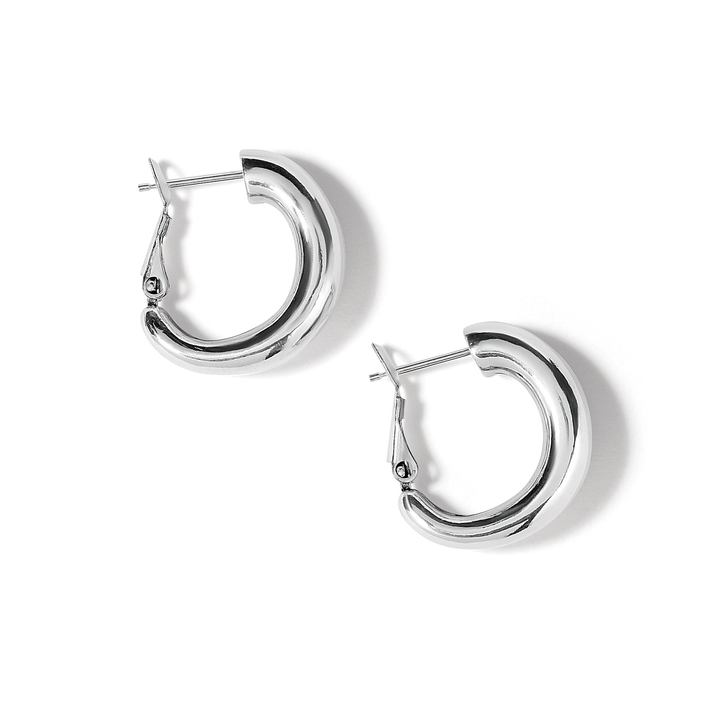 Pretty Tough Groove Leverback Hoop Earrings