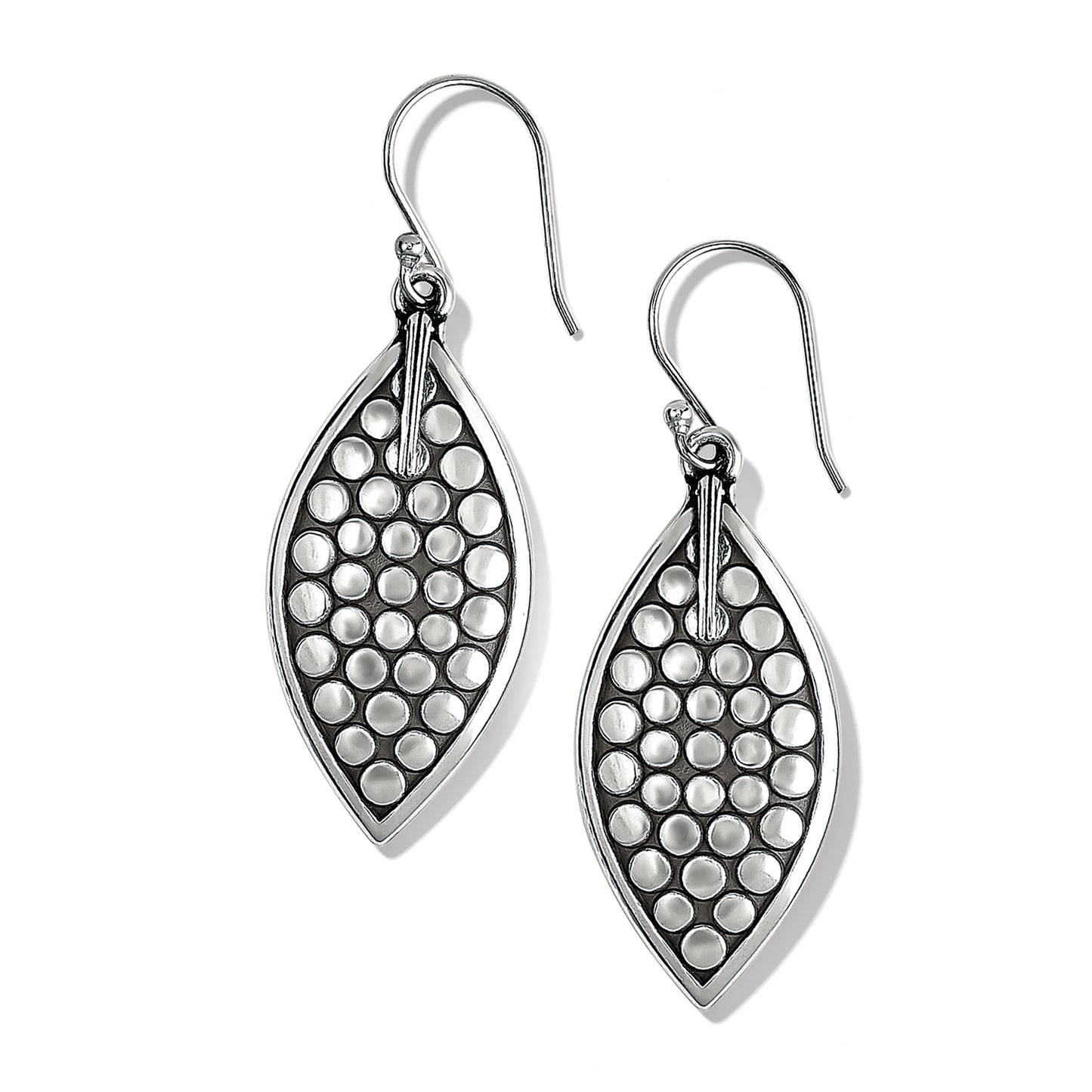 Pebble Leaf Reversible French Wire Earrings