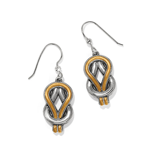 Interlok Harmony Two Tone French Wire Earrings