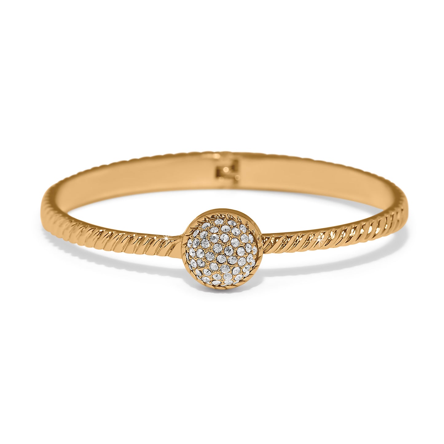 Illumina Celeste Dome Hinged Bangle | Gold