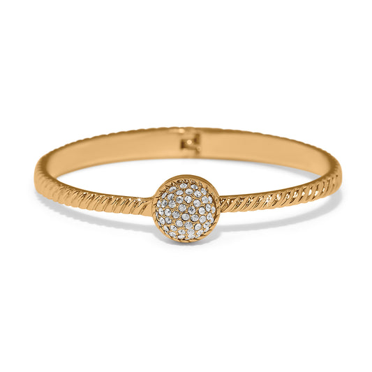 Illumina Celeste Dome Hinged Bangle | Gold