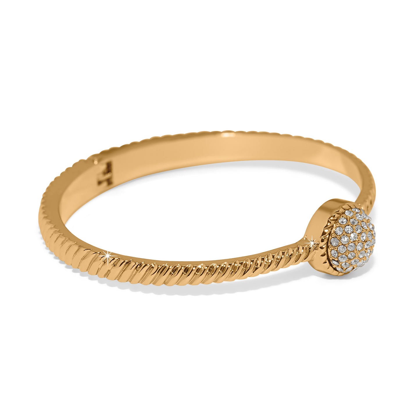 Illumina Celeste Dome Hinged Bangle | Gold
