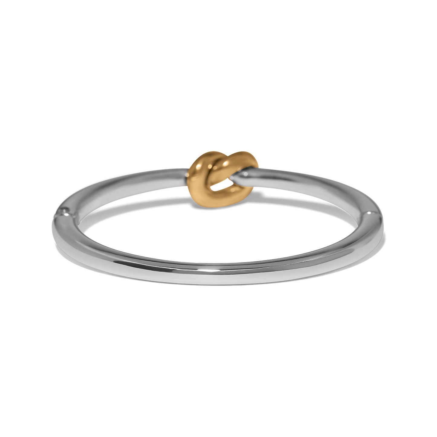 Interlok Knot 2-tone Hinged Bangle