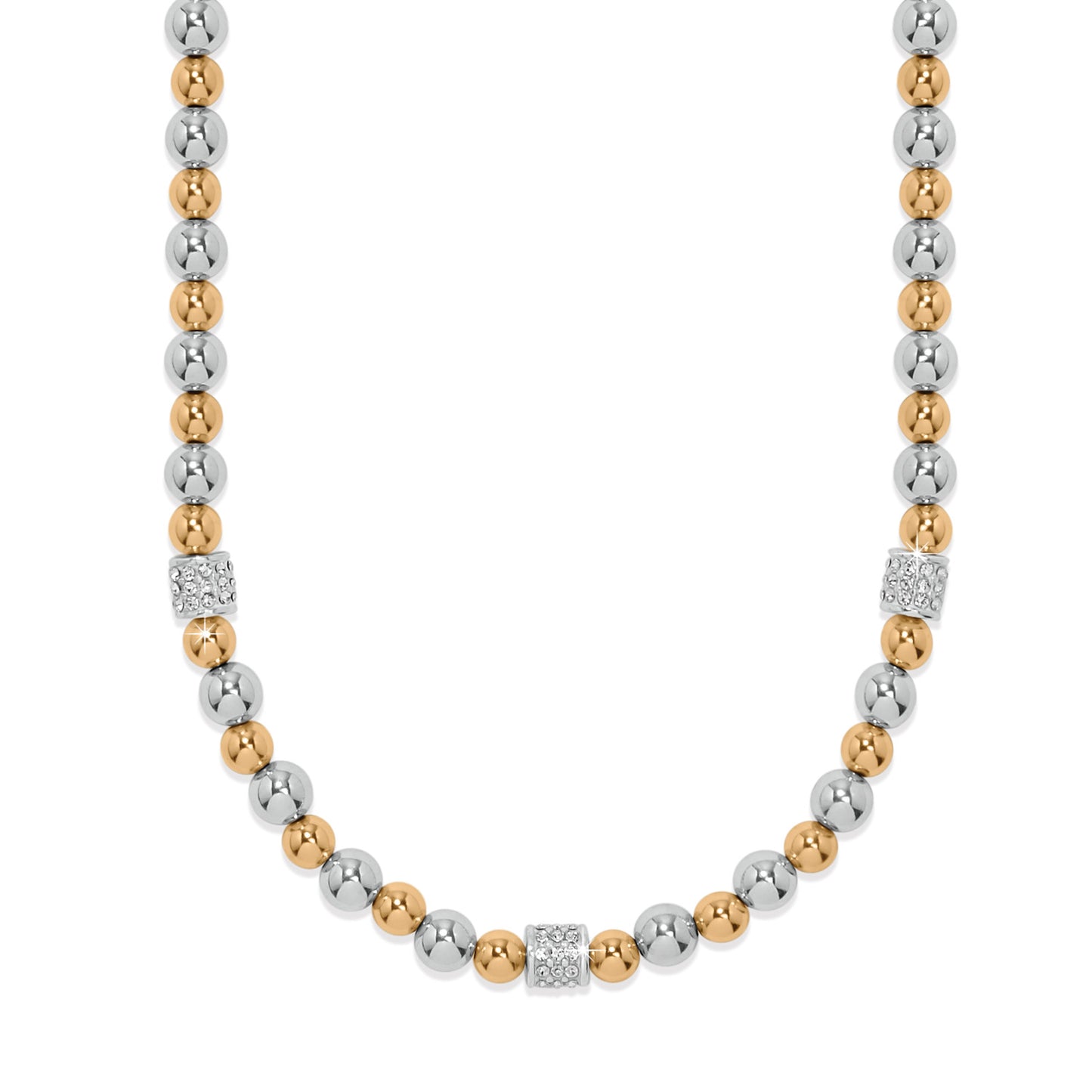 Meridian Petite Station 2-tone Necklace