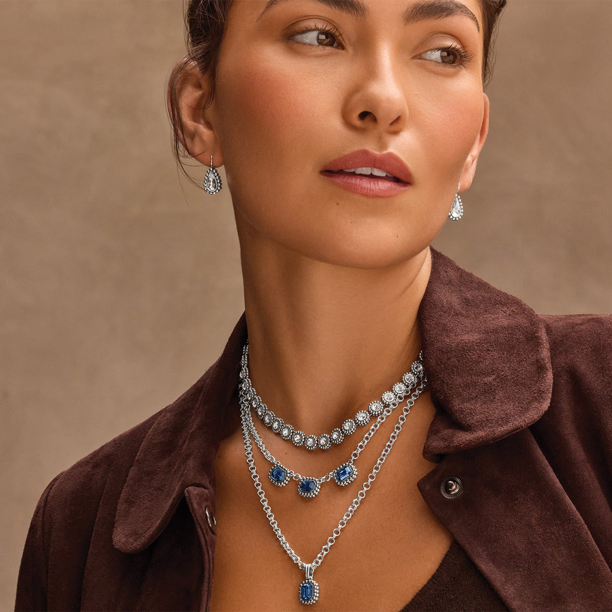 Twinkle Luxe Blue Necklace