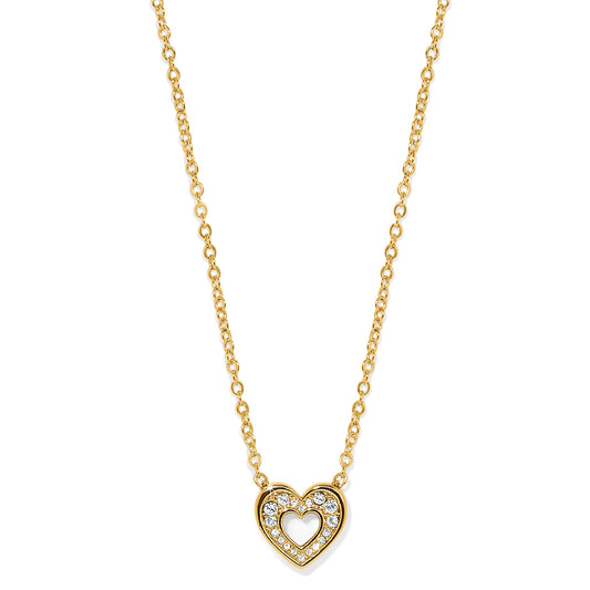 Enchanting Heart Necklace | Gold