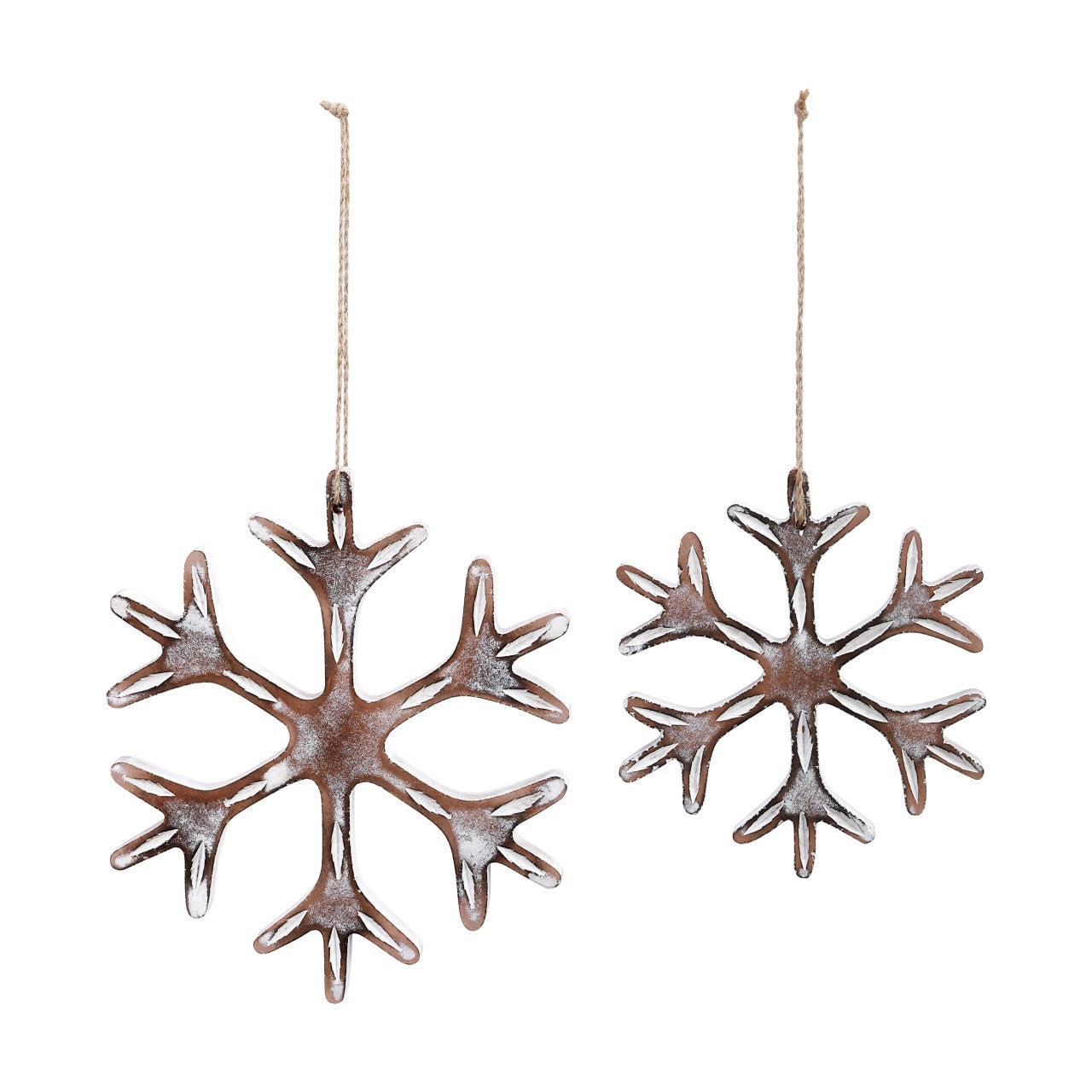 Carved Snowflake Ornaments