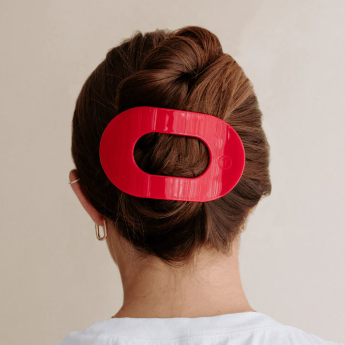 Teleties Flat Round Clip | Red Carpet Ready