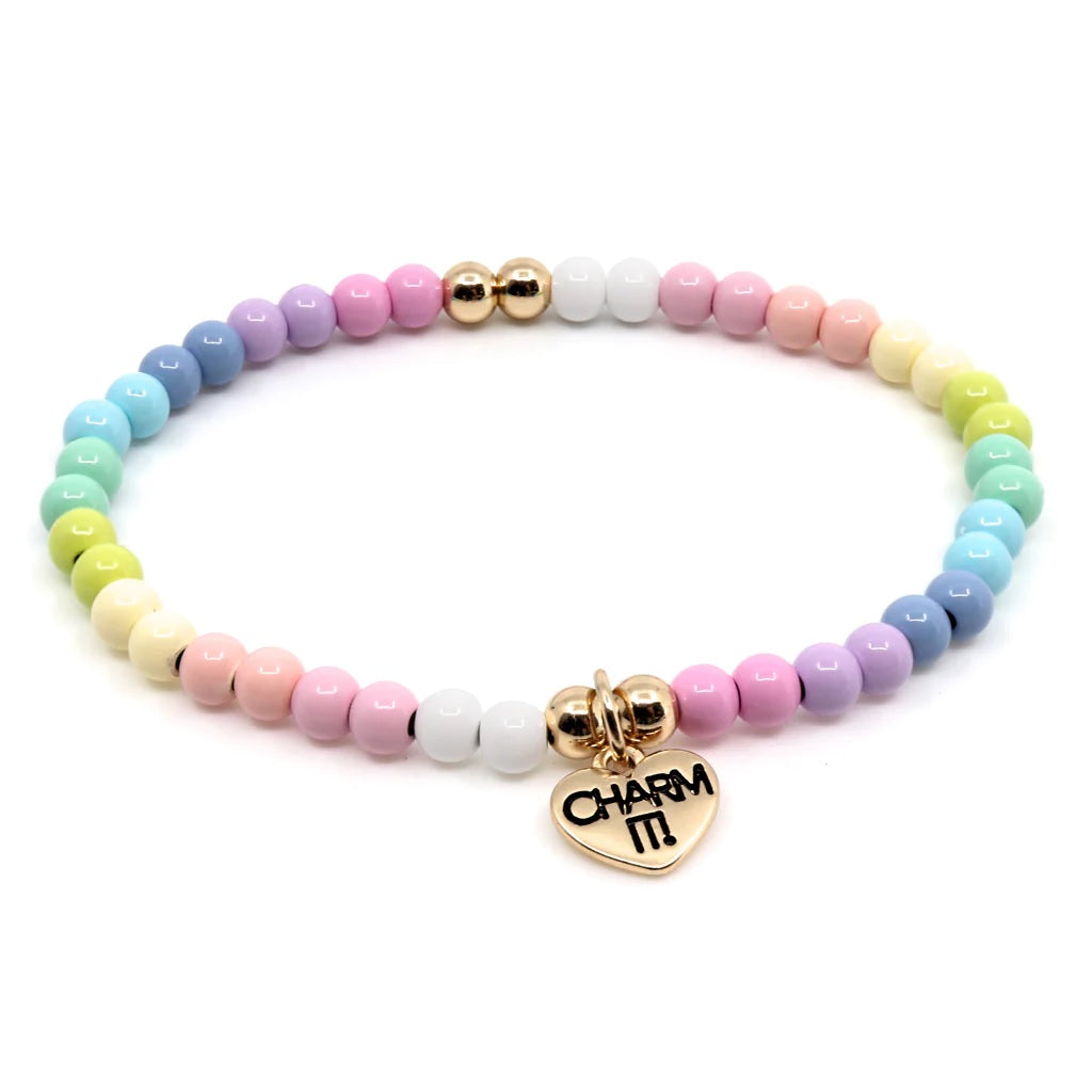 Pastel Bead Stretch Bracelet