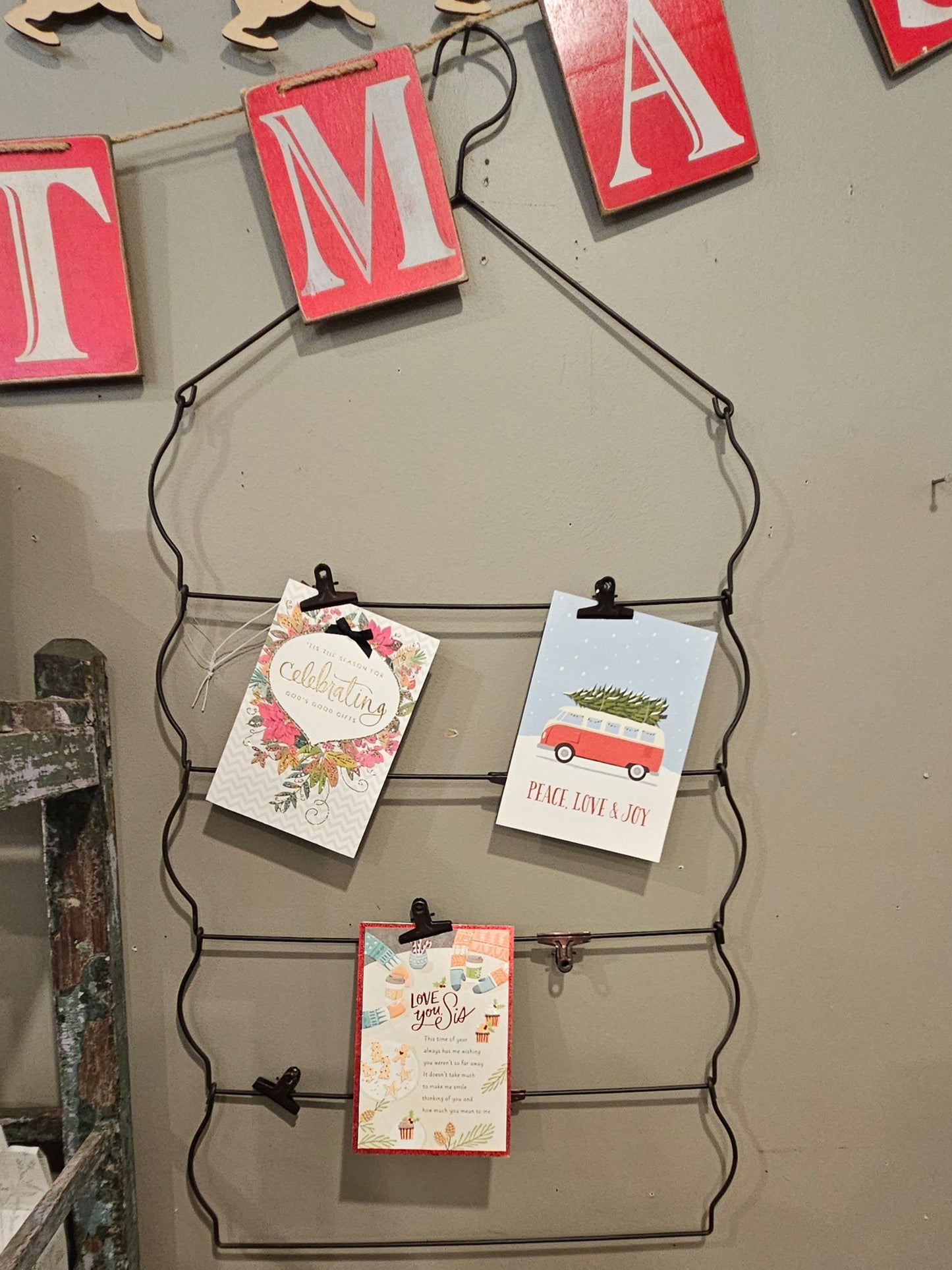 Iron Hanging Card Holder