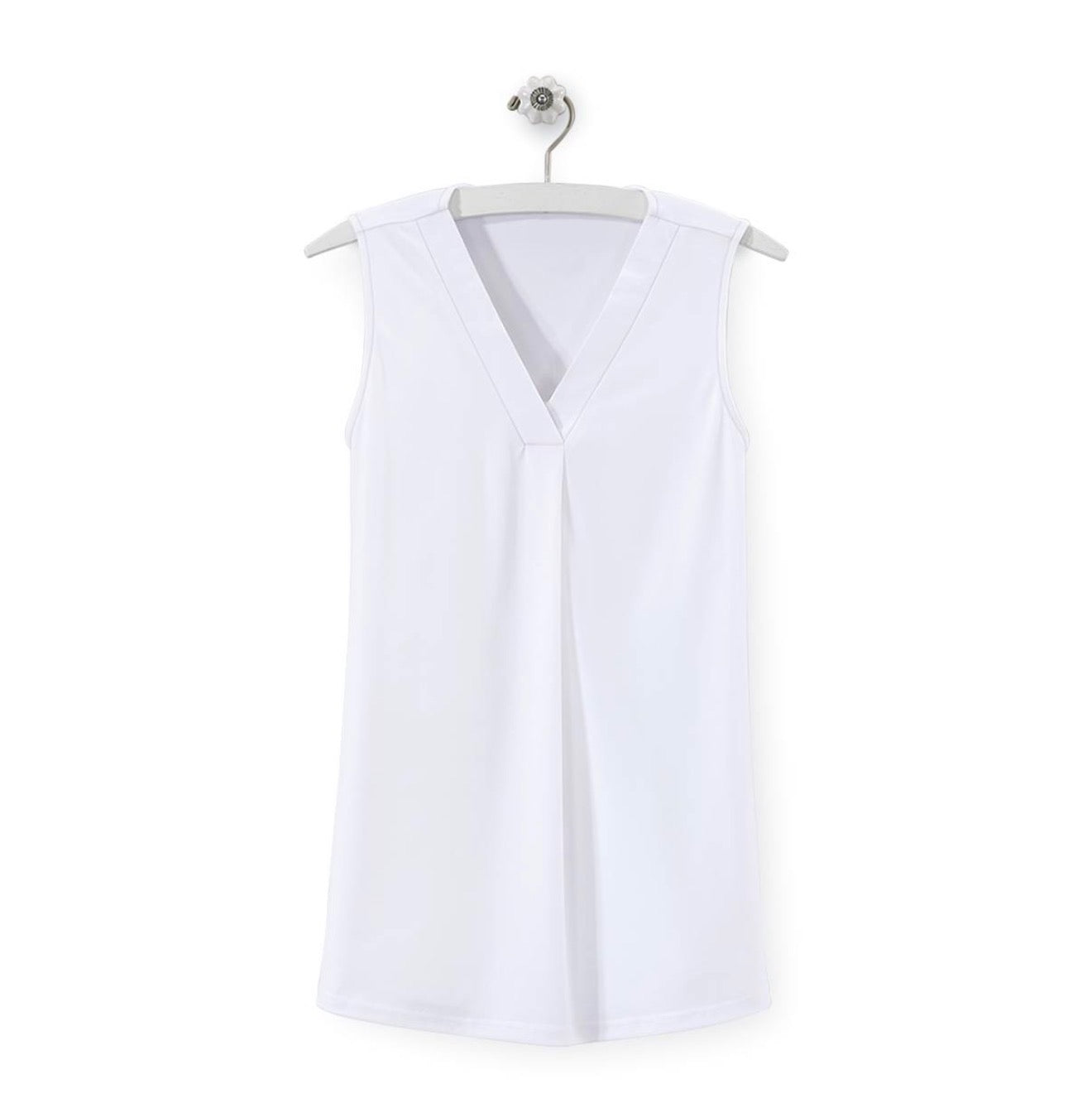 V Neck Sleeveless Top