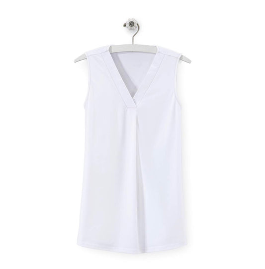 V Neck Sleeveless Top