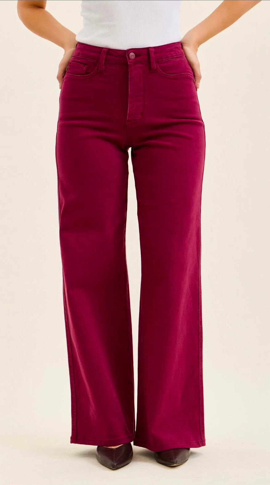 HW| Retro Wide leg |Boysenberry