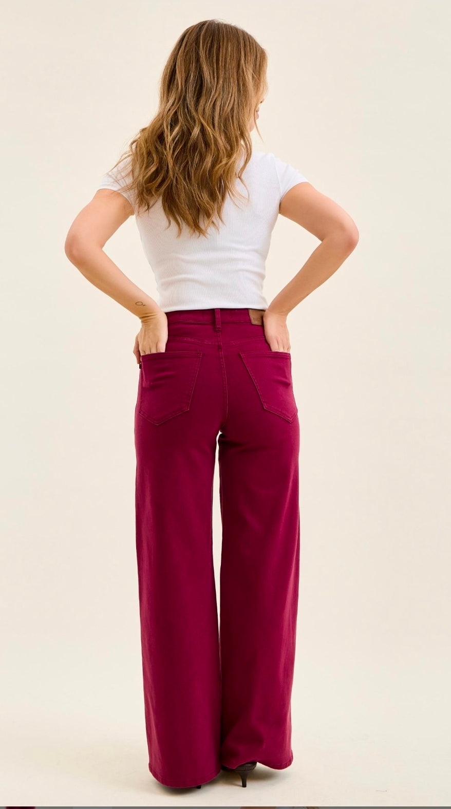 HW| Retro Wide leg |Boysenberry