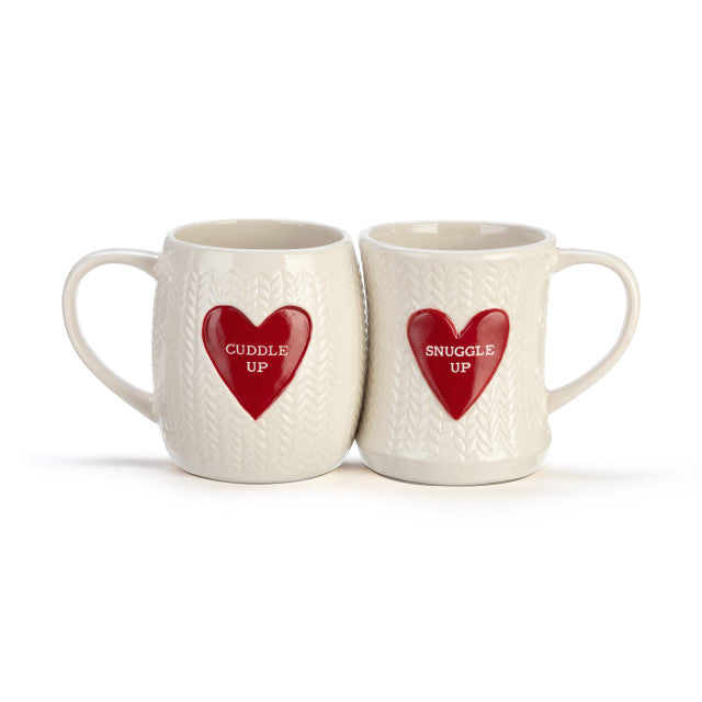 Sculpted Knit Cuddle Snuggle Mugs